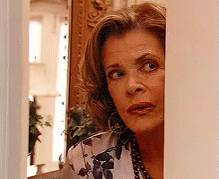 Lucille Bluth Door GIF | The 10 Best Sitcoms of the 2000's | Popcorn Banter