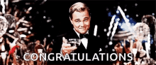 Congrats Leonardo Dicaprio GIF